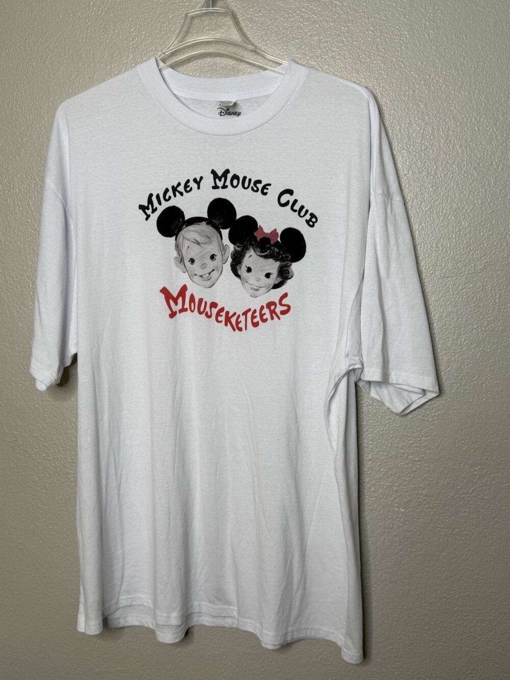 Disney Mickey Mouse Club Mouseketeers 3XLT White Graphic T-Shirt Retro